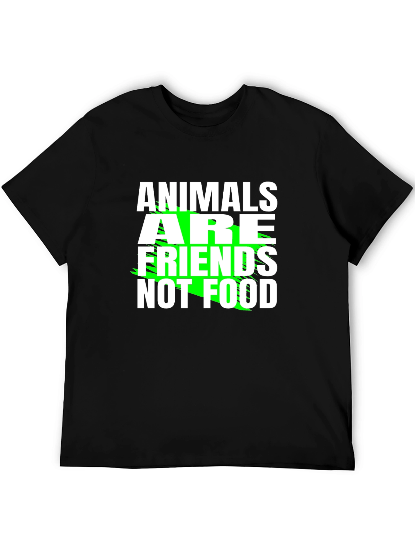 Animals Are Friends Not Food Graphic Tee