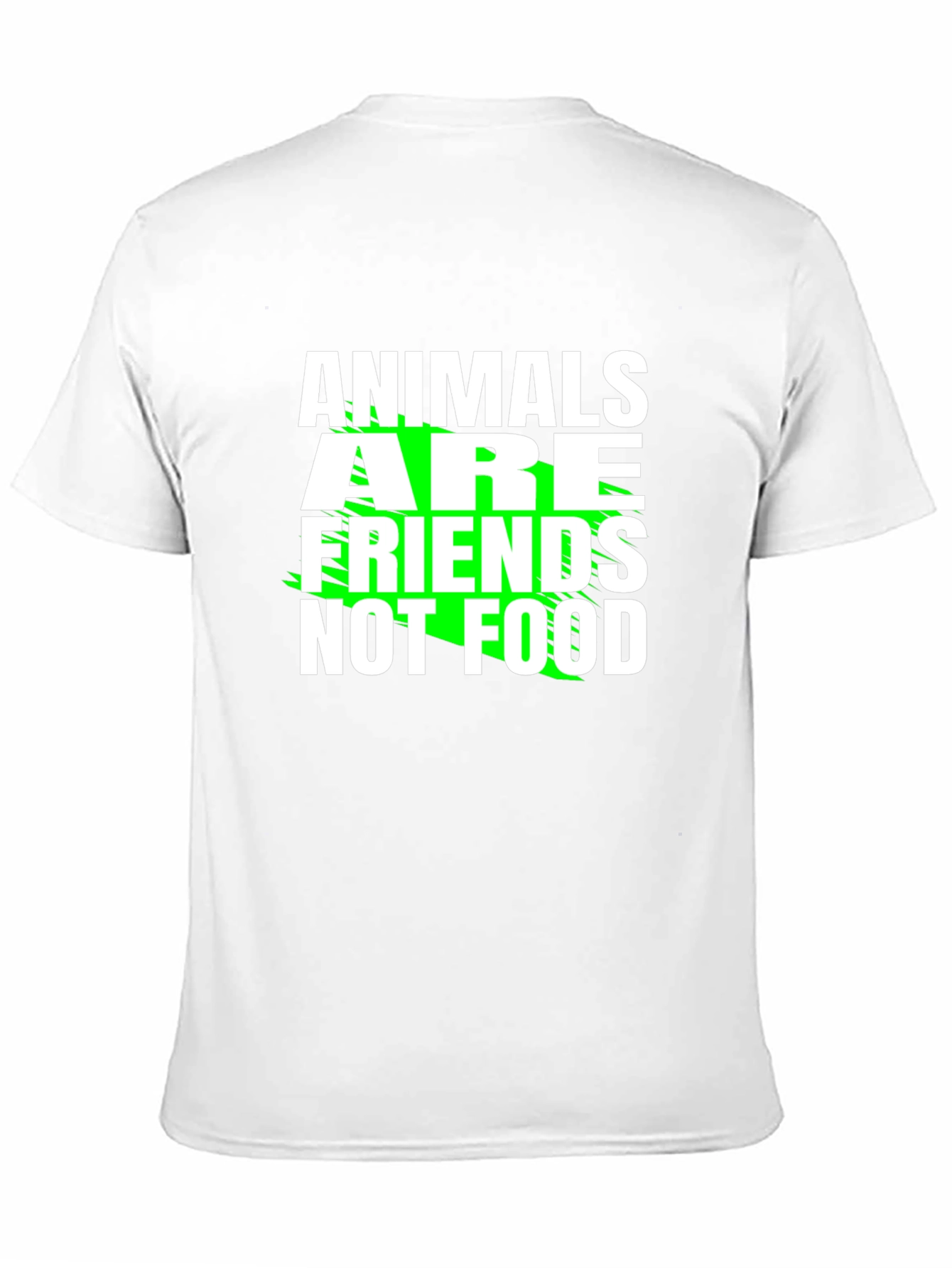 Animals Are Friends Not Food Graphic Tee