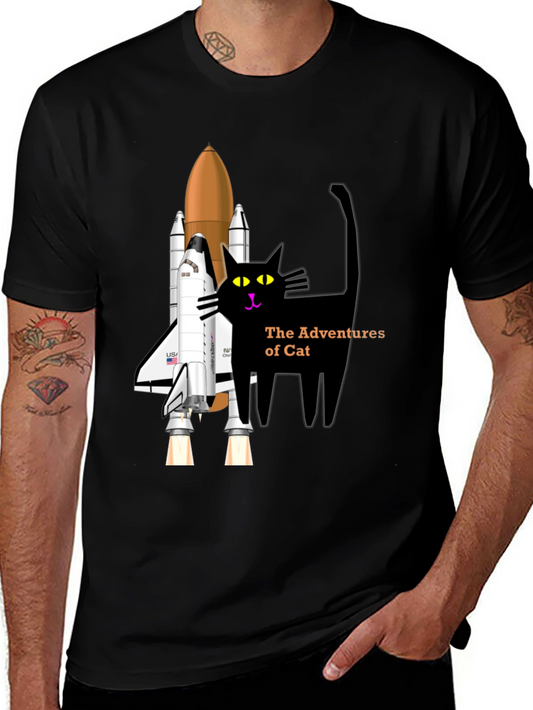 Space Cat T-Shirt: Adventure Awaits
