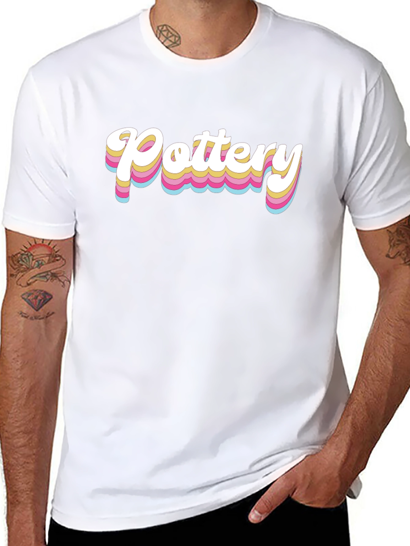 Retro Pottery T-Shirt - Stylish Graphic Tee