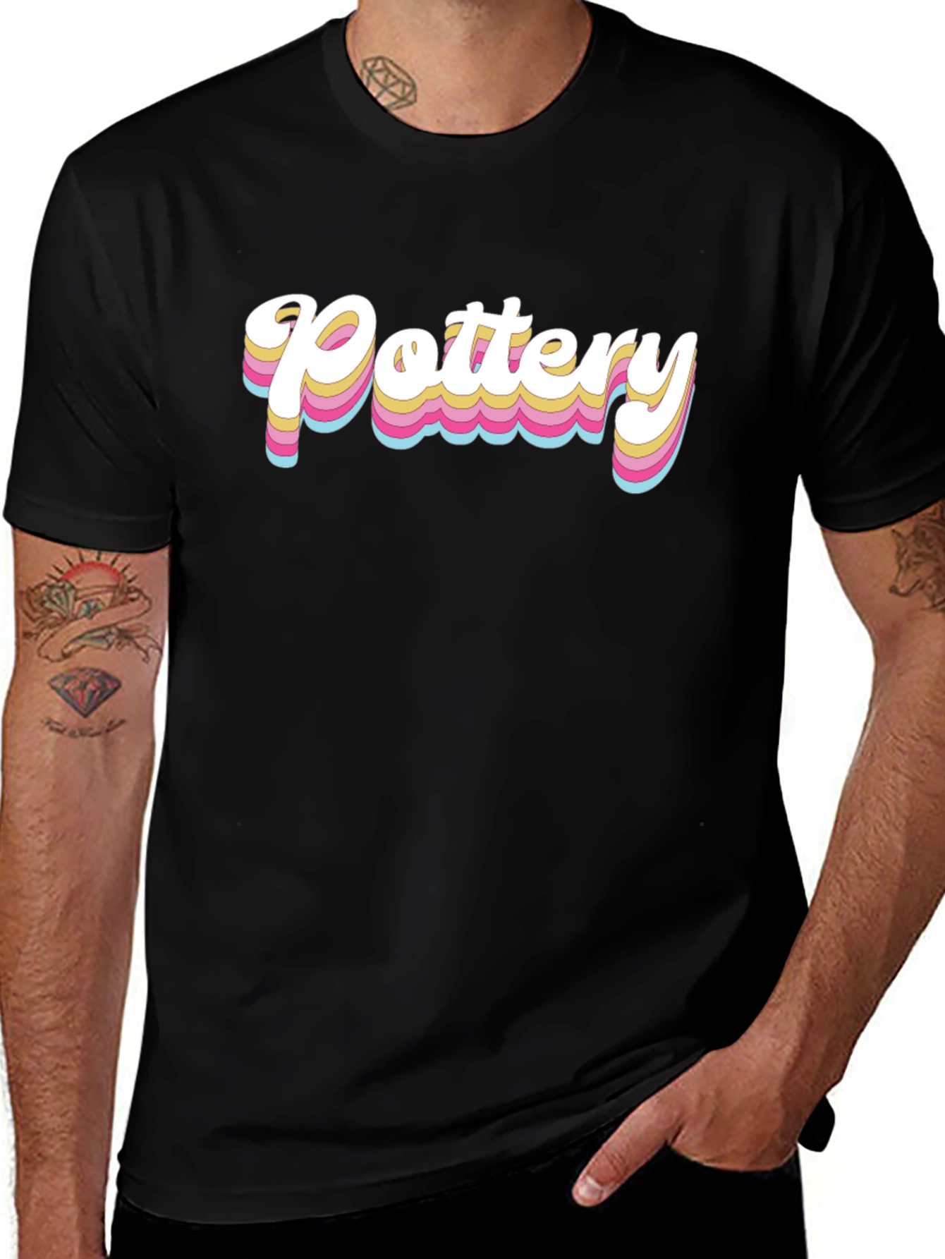 Retro Pottery T-Shirt - Stylish Graphic Tee