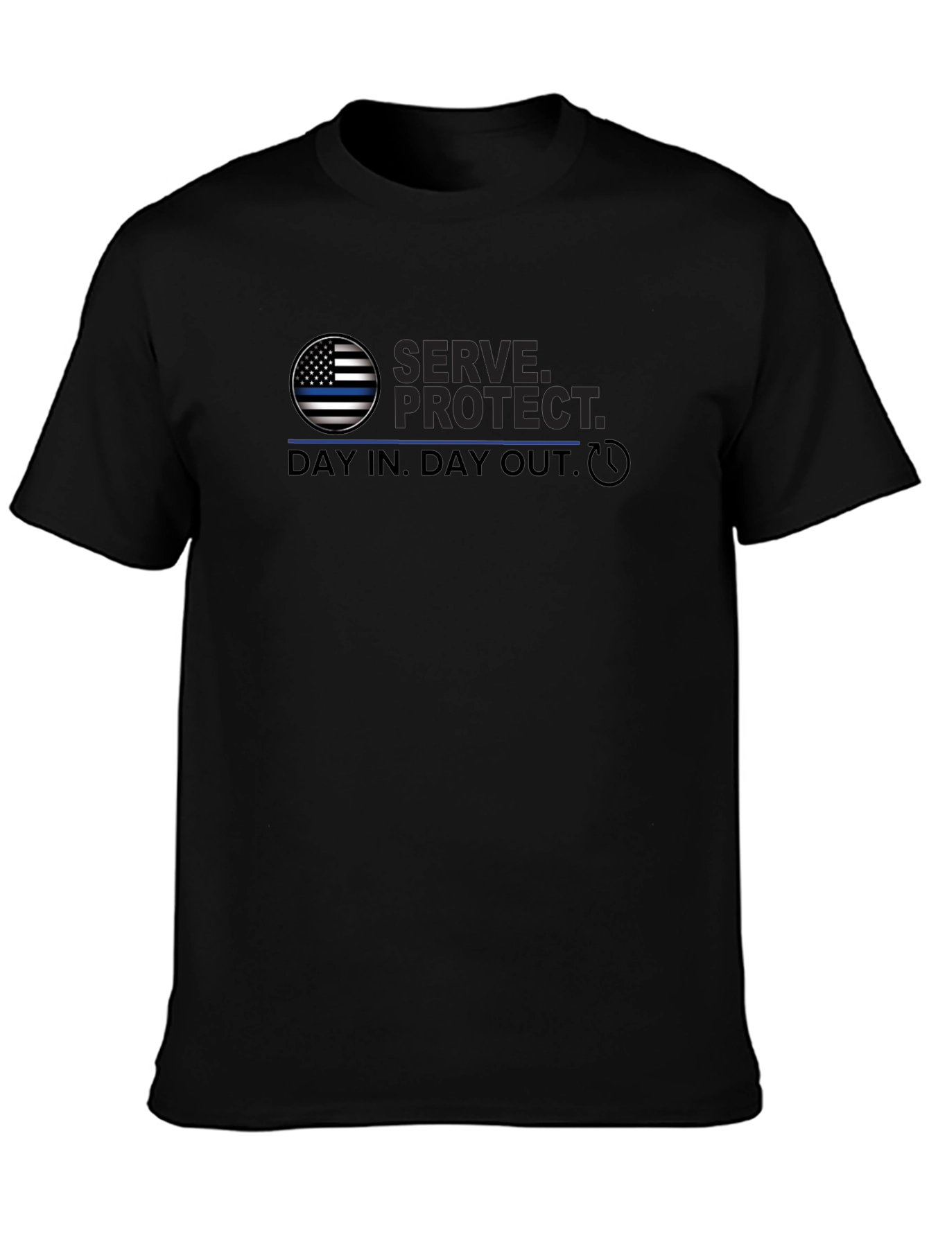 Serve Protect Thin Blue Line T-Shirt