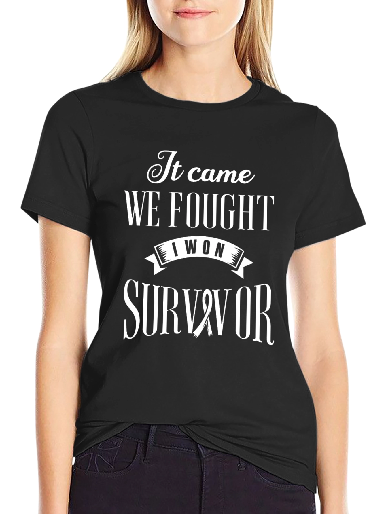 Survivor T-Shirt: I Won We Fought It Came