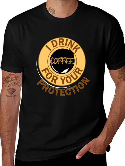 Coffee Lovers Protection T-Shirt - Black