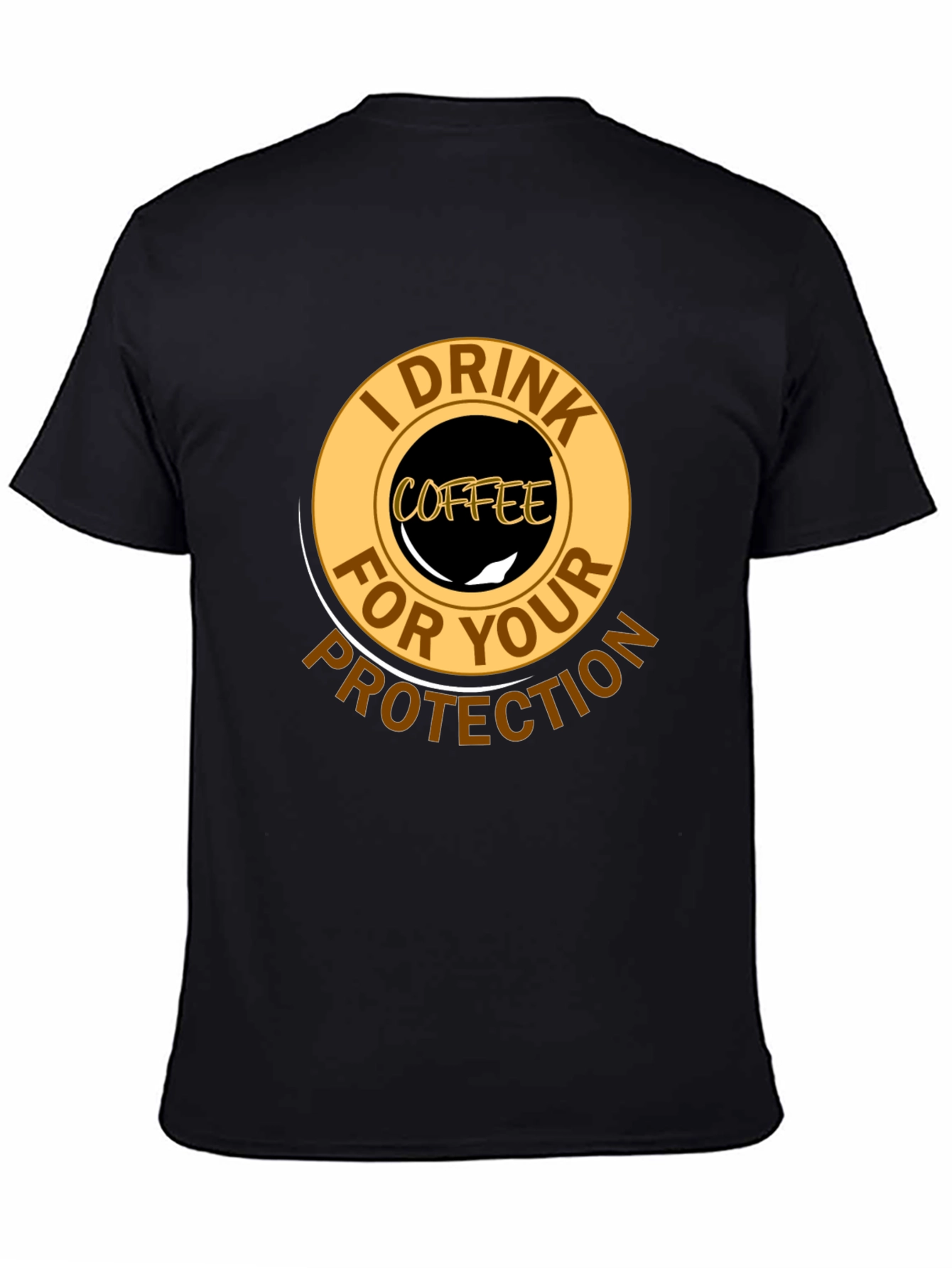 Coffee Lovers Protection T-Shirt - Black