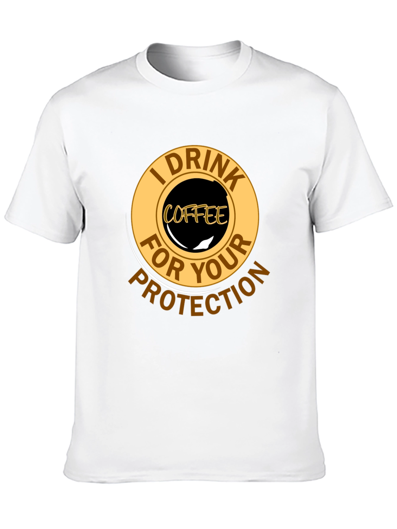 Coffee Lovers Protection T-Shirt - Black
