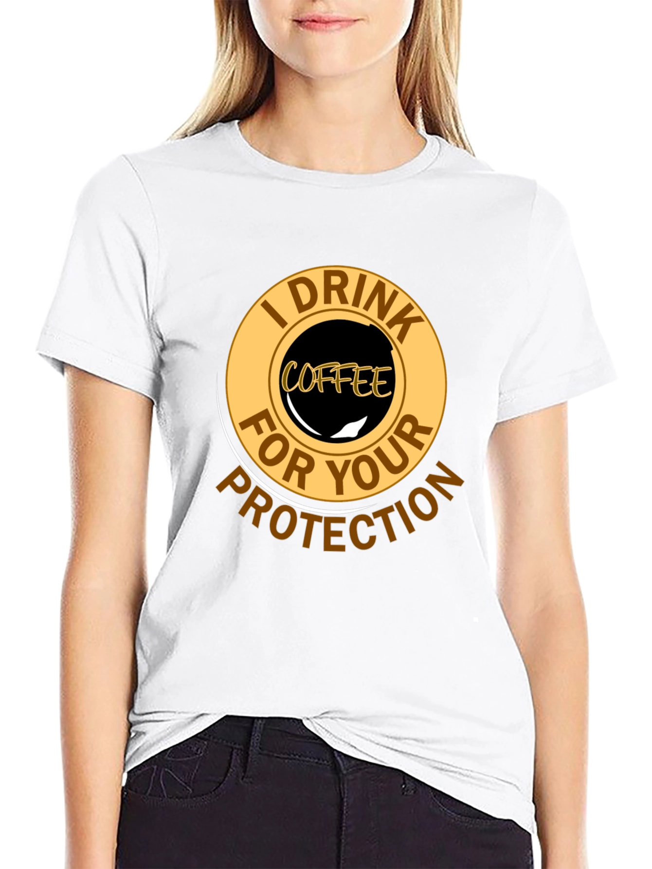 Coffee Lovers Protection T-Shirt - Black