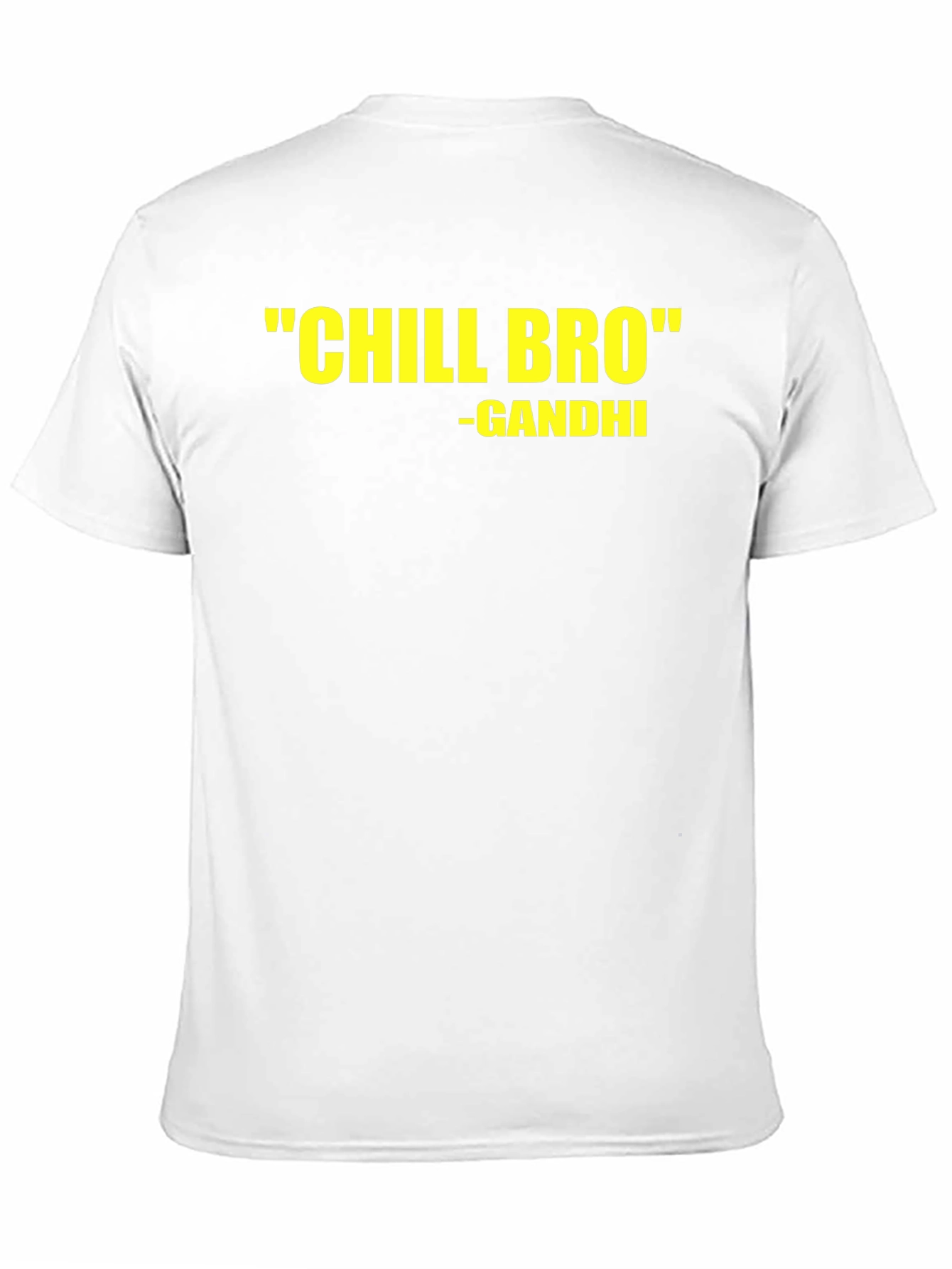 Chill Bro Gandhi Quote Black T-Shirt