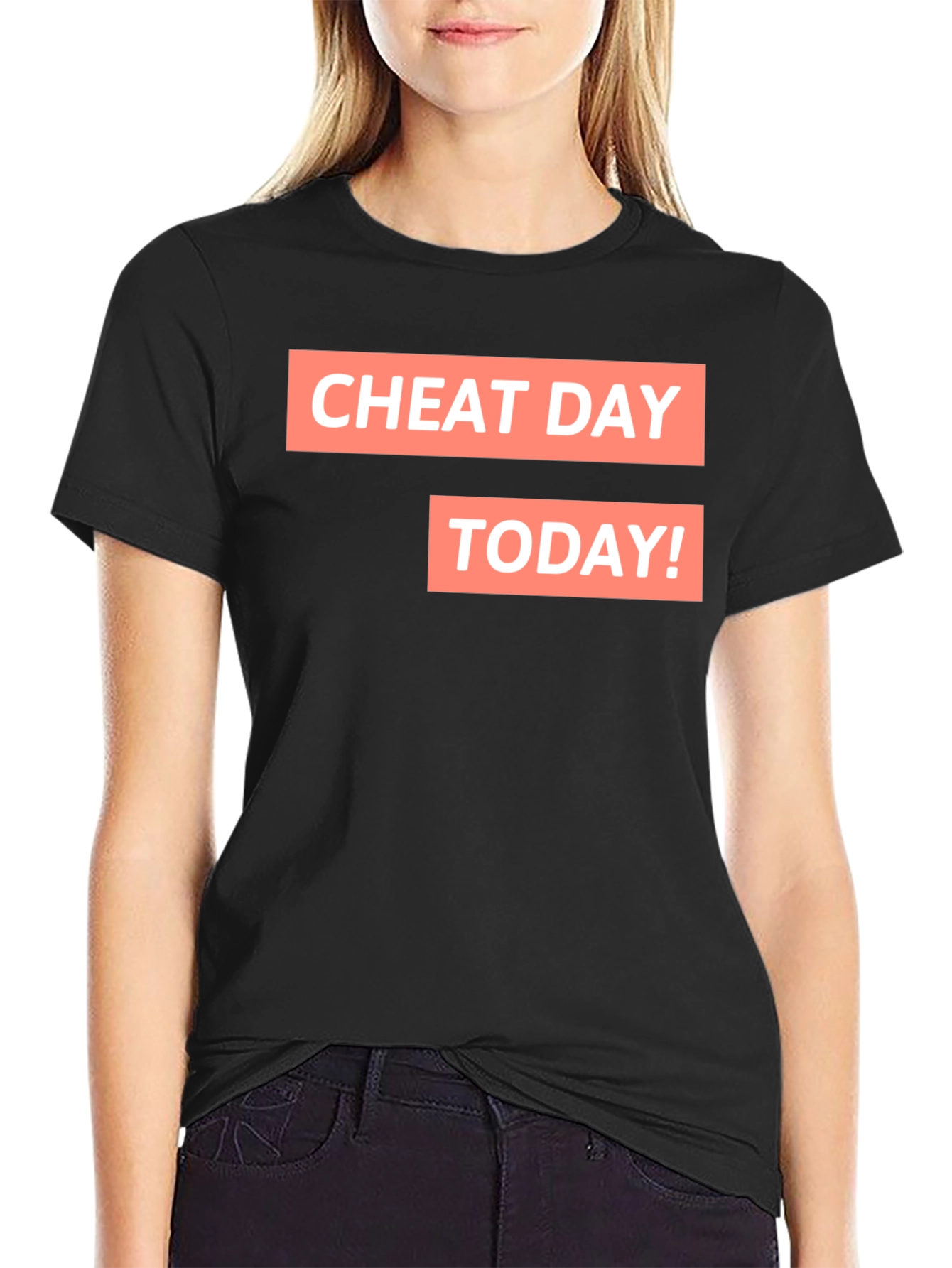 Cheat Day Today! Black T-Shirt