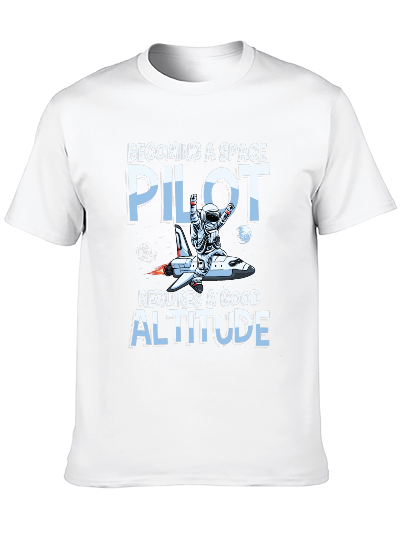 Space Pilot Altitude Graphic T-Shirt