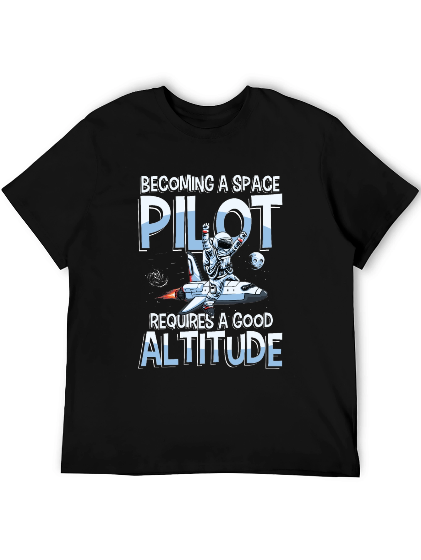 Space Pilot Altitude Graphic T-Shirt