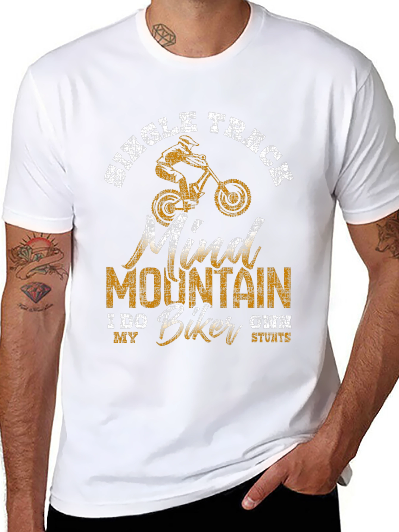 Single Track Mountain Biker T-Shirt