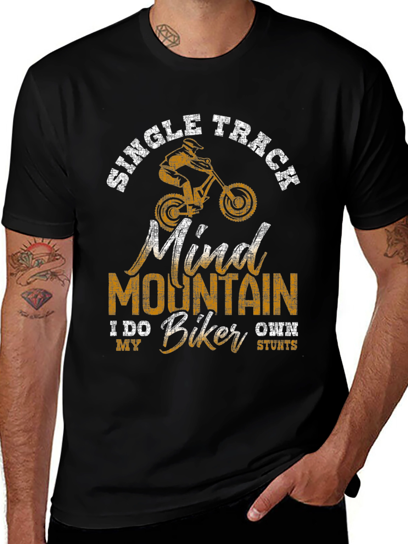 Single Track Mountain Biker T-Shirt