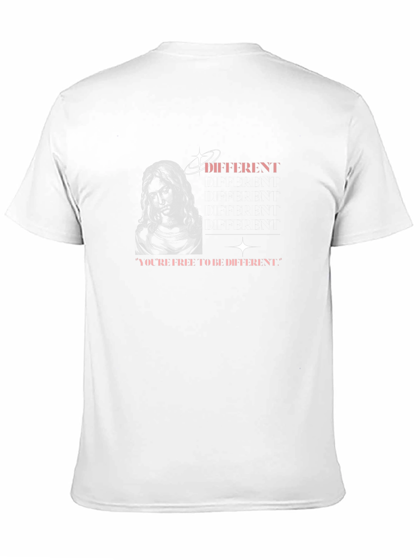 Unique Different Graphic Print Black T-Shirt