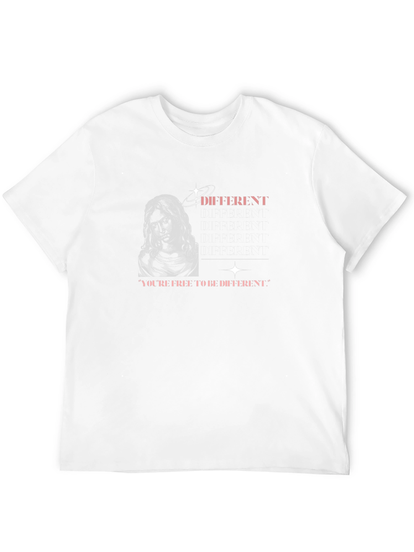 Unique Different Graphic Print Black T-Shirt