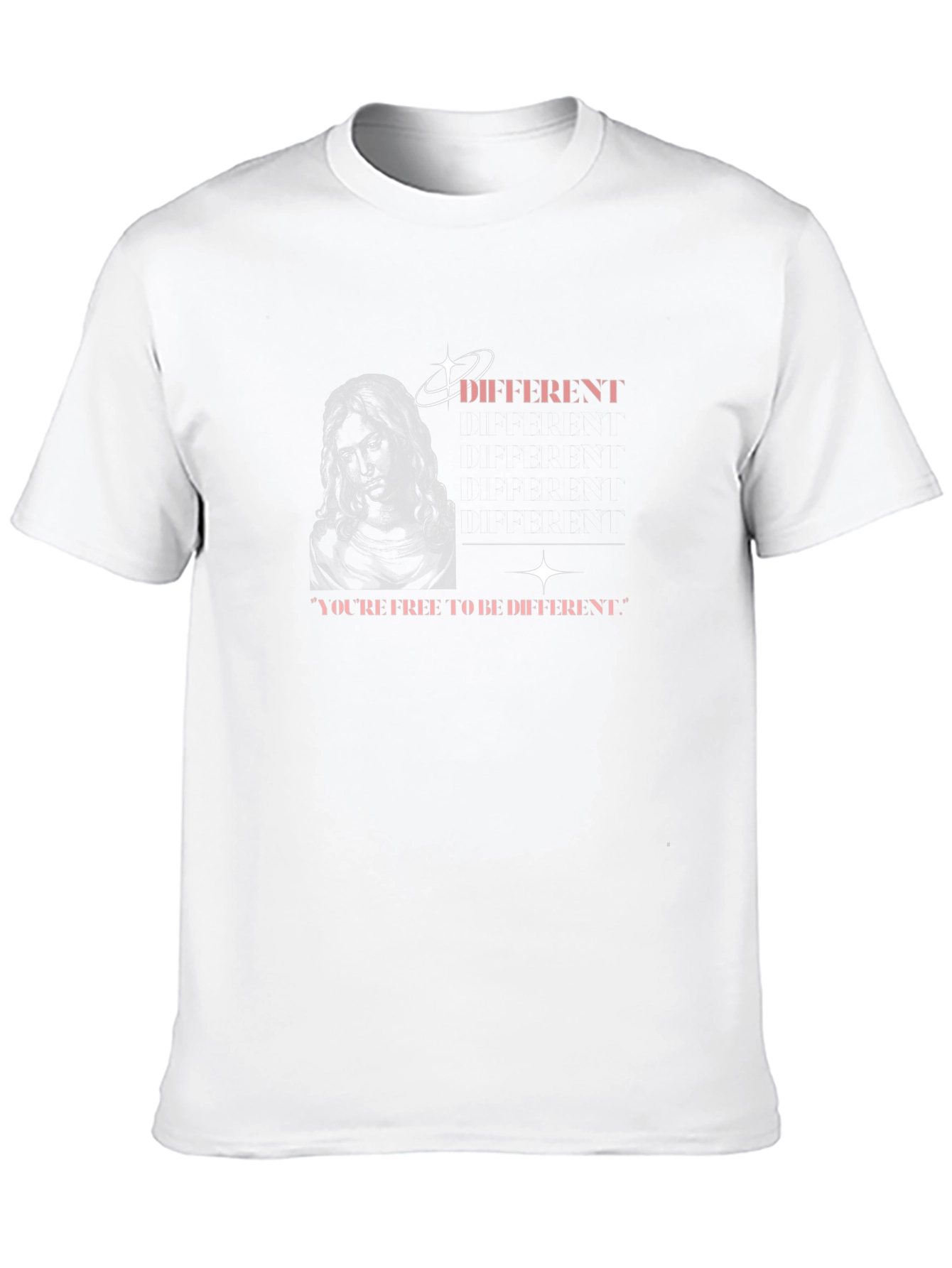 Unique Different Graphic Print Black T-Shirt