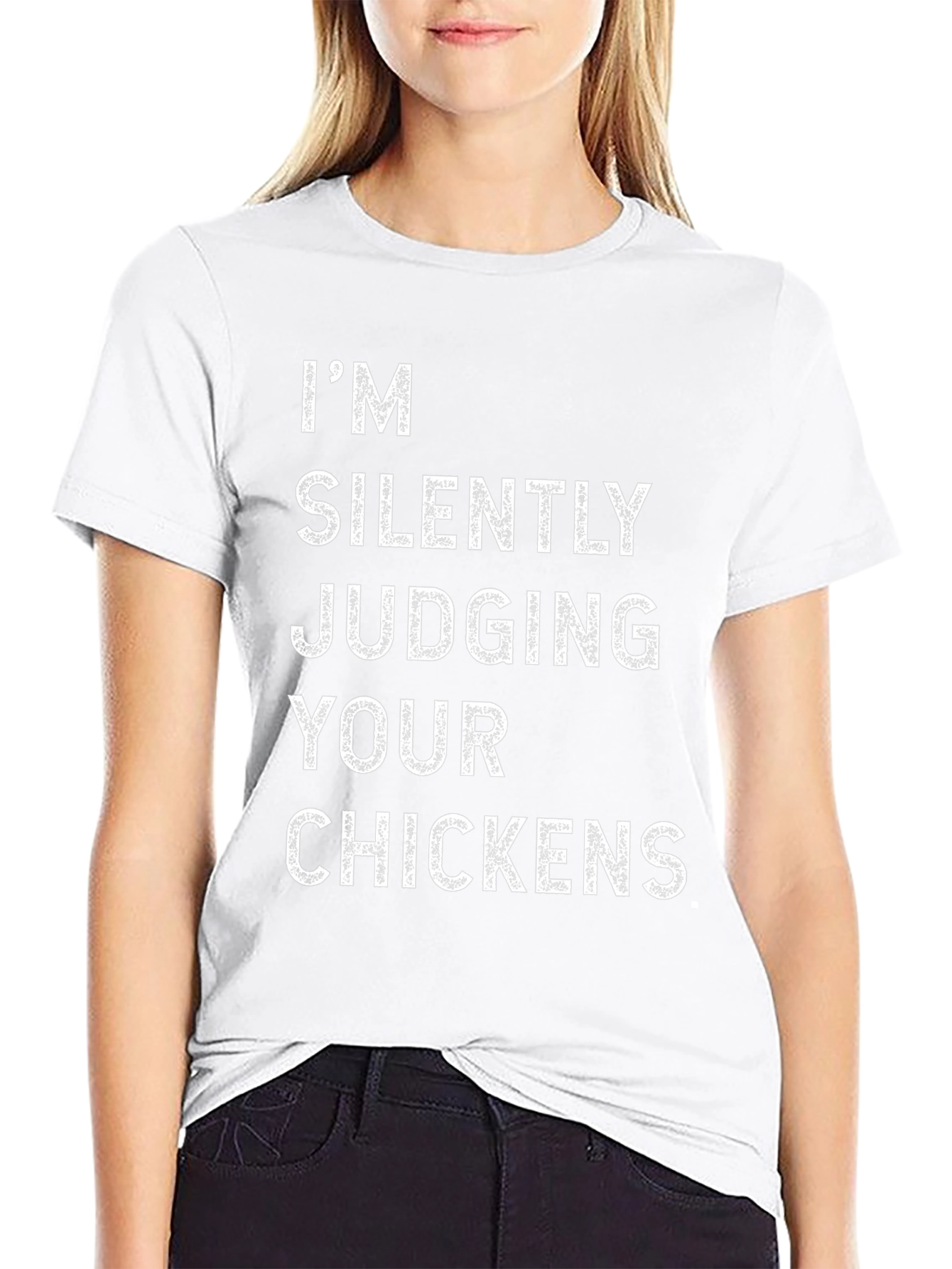 Silently Judging Chickens Graphic T-Shirt