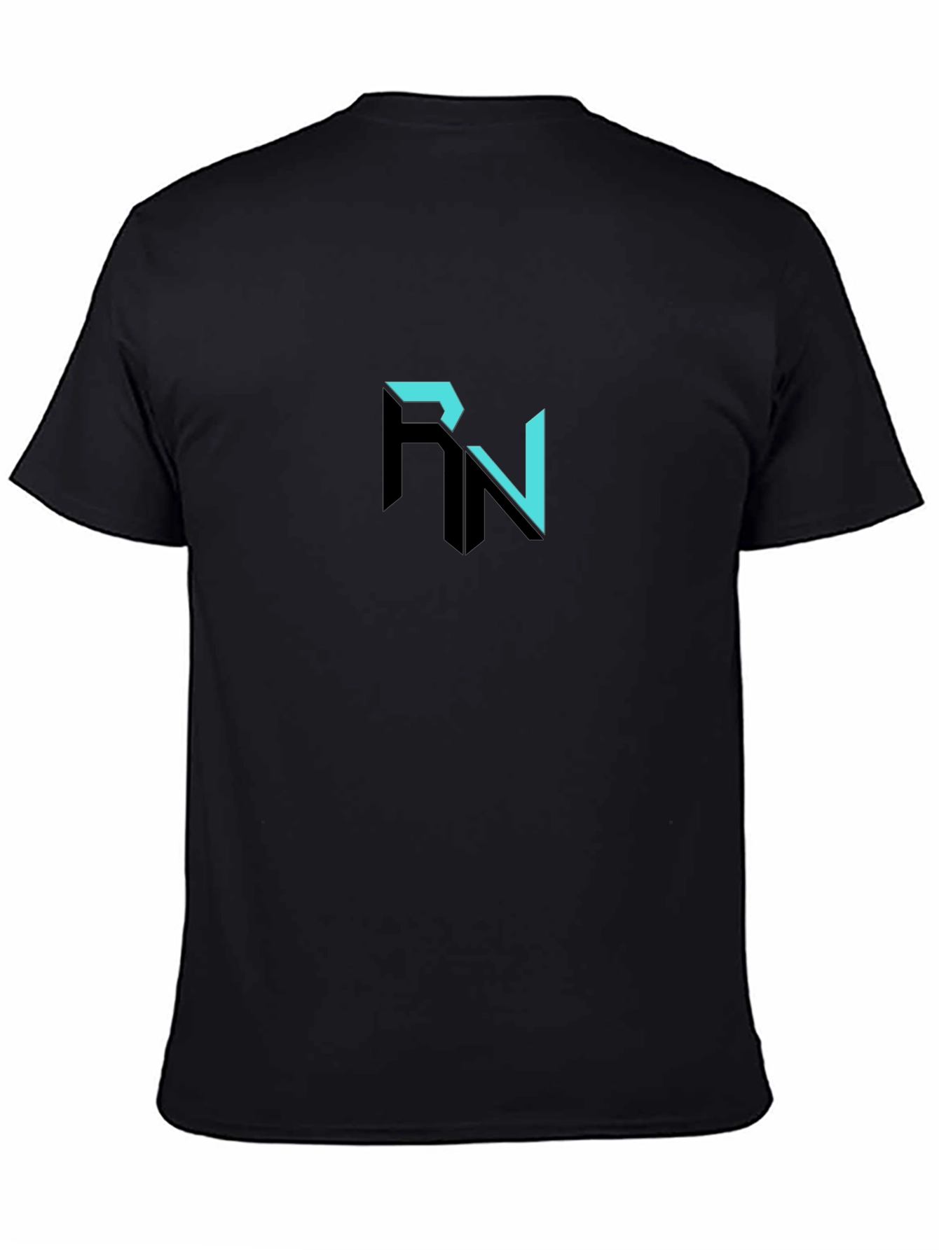 Stylish Black RN Graphic Tee