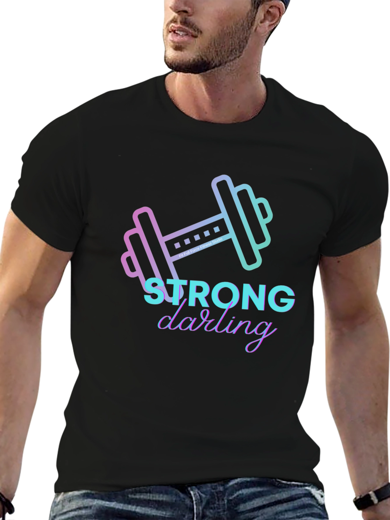 Strong Darling Graphic T-Shirt - Black