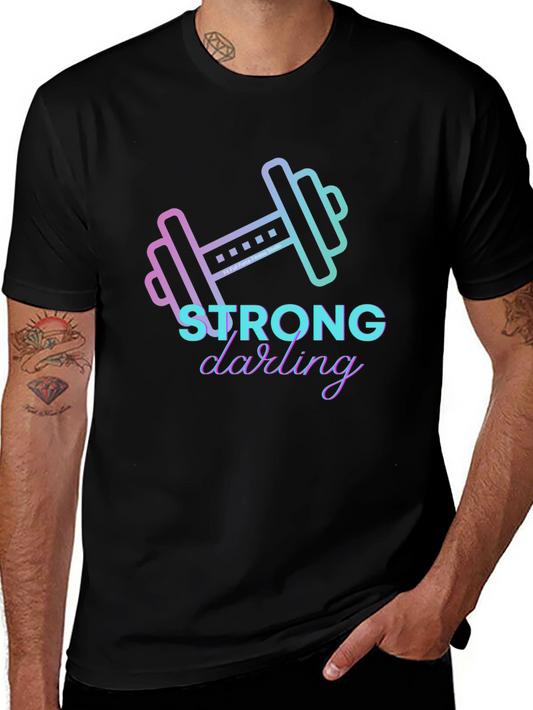 Strong Darling Graphic T-Shirt - Black