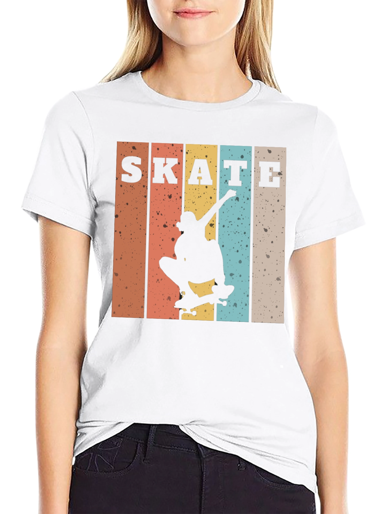 Retro Skate T-Shirt - Skateboarder Design