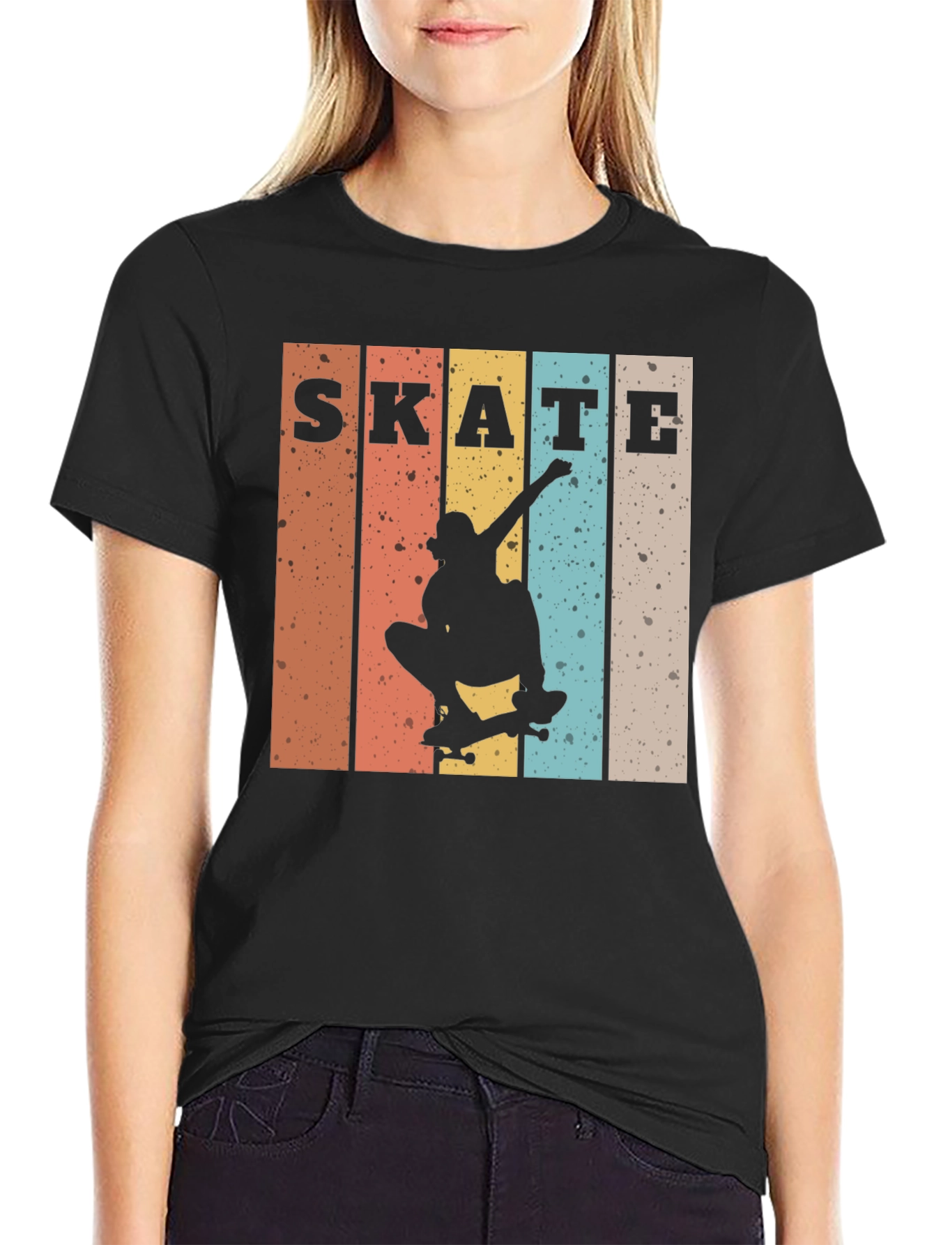 Retro Skate T-Shirt - Skateboarder Design