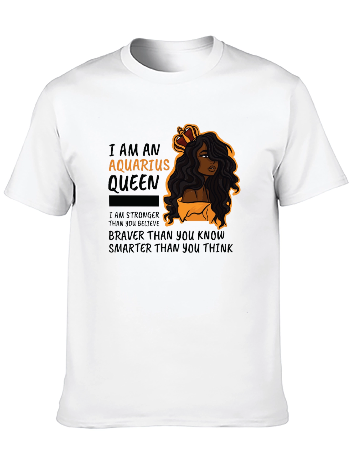 Aquarius Queen Black Graphic Tee