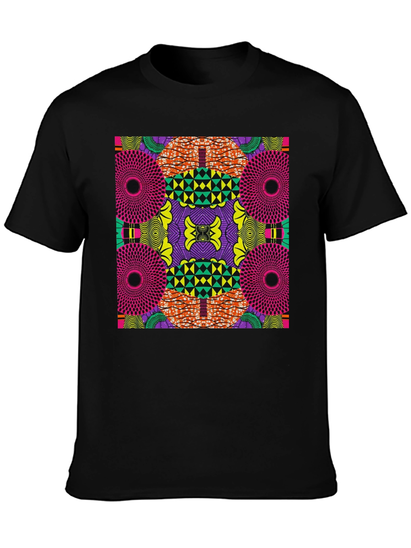 Bold African Print Graphic Tee - Statement Style
