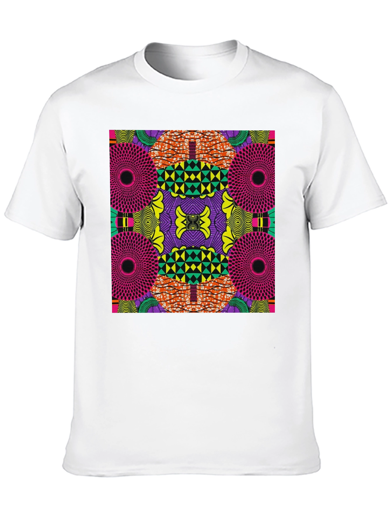 Bold African Print Graphic Tee - Statement Style