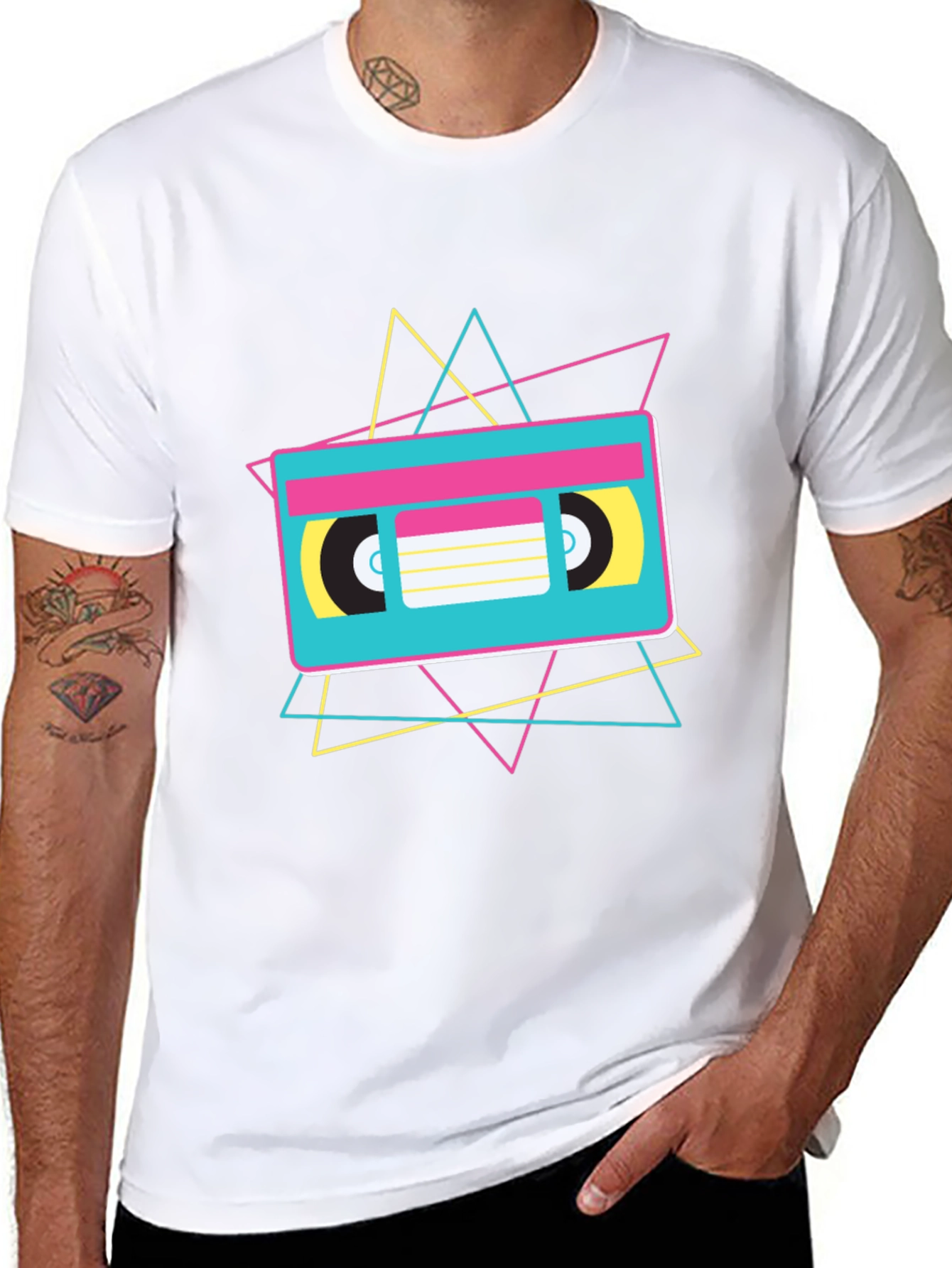 Retro Cassette Tape Graphic T-Shirt