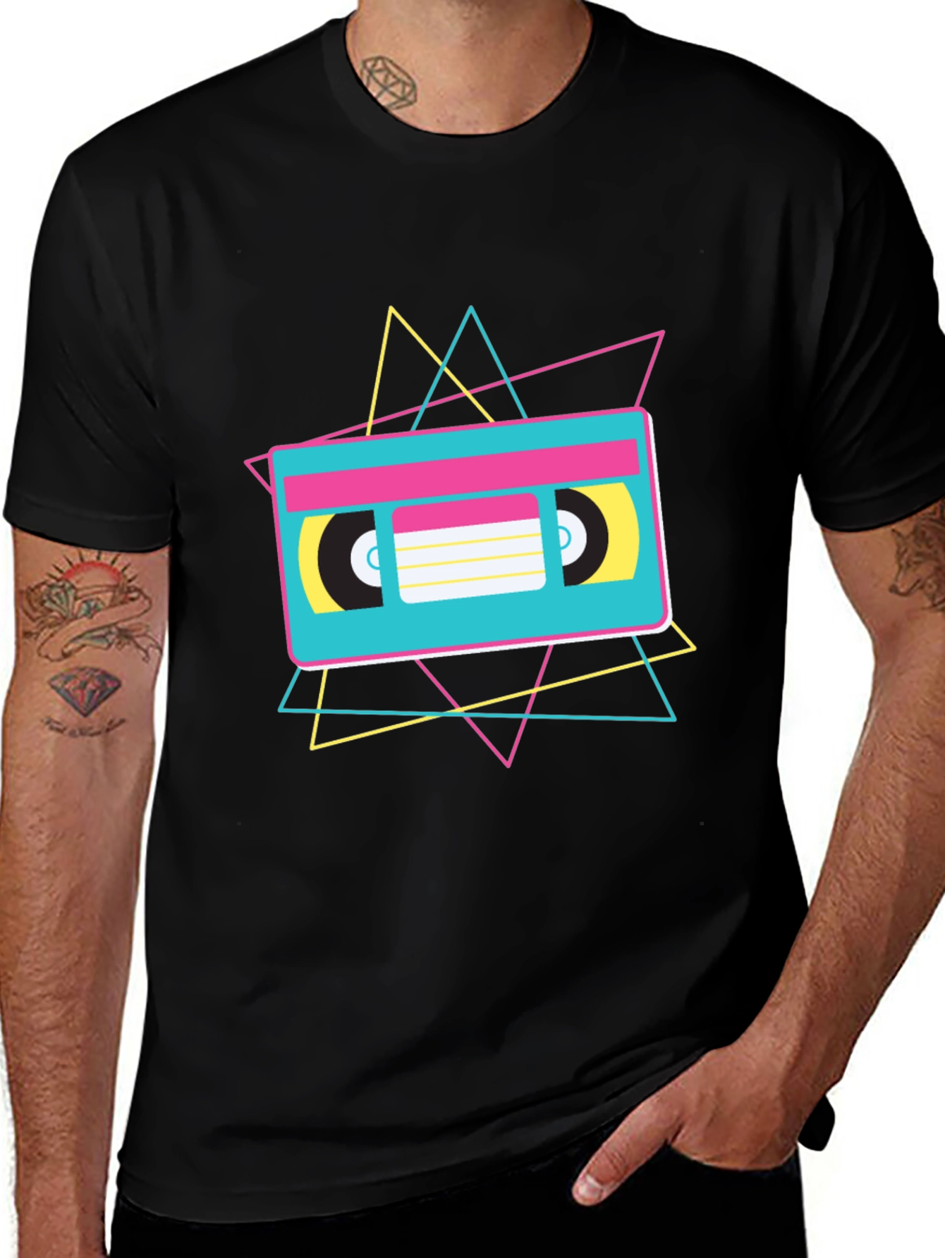 Retro Cassette Tape Graphic T-Shirt