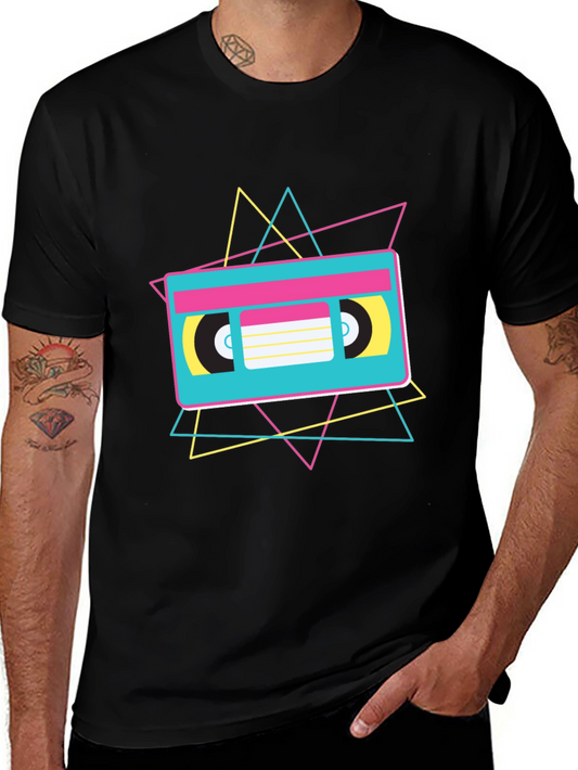 Retro Cassette Tape Graphic T-Shirt
