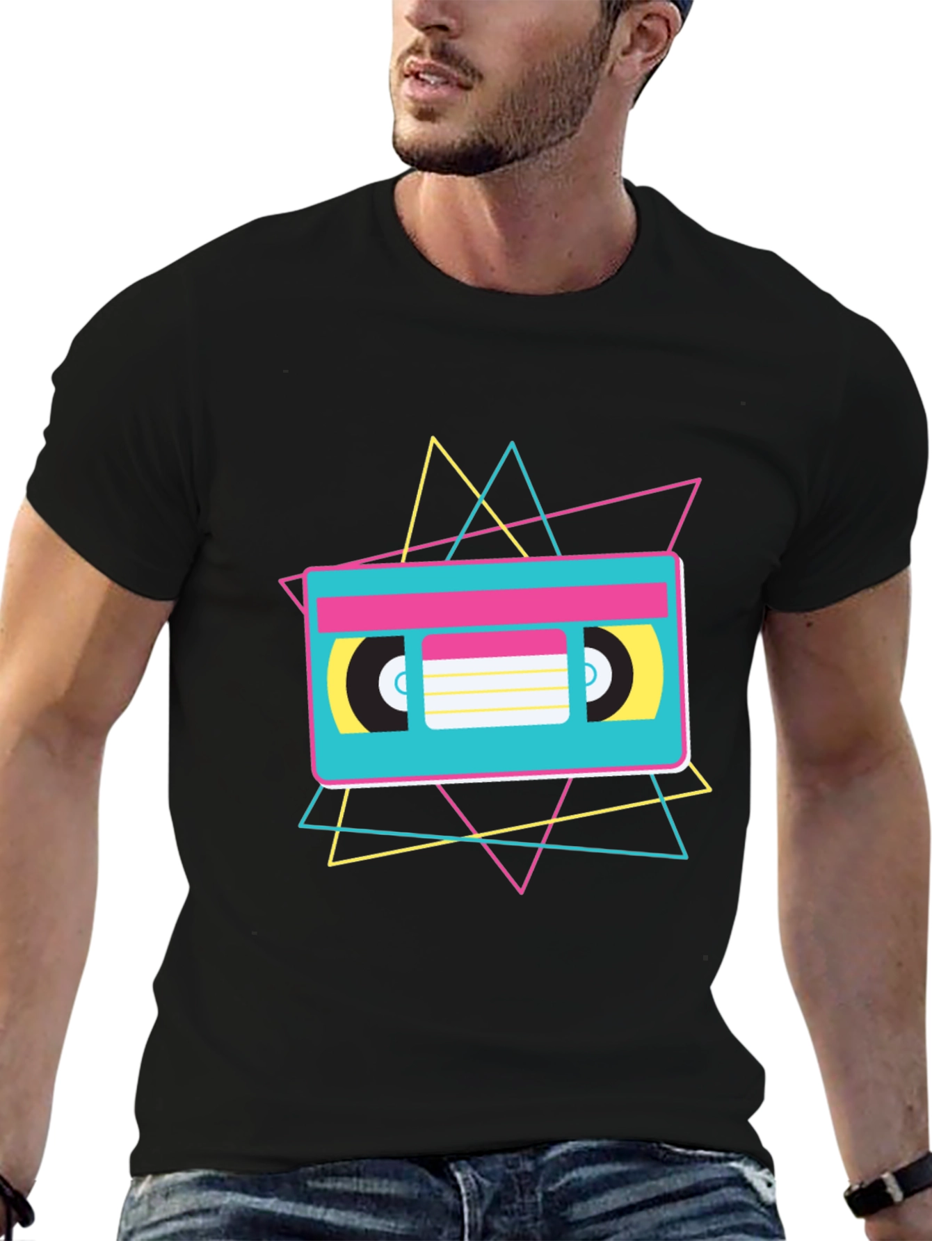 Retro Cassette Tape Graphic T-Shirt