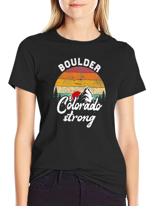 Boulder Colorado Strong Graphic Tee