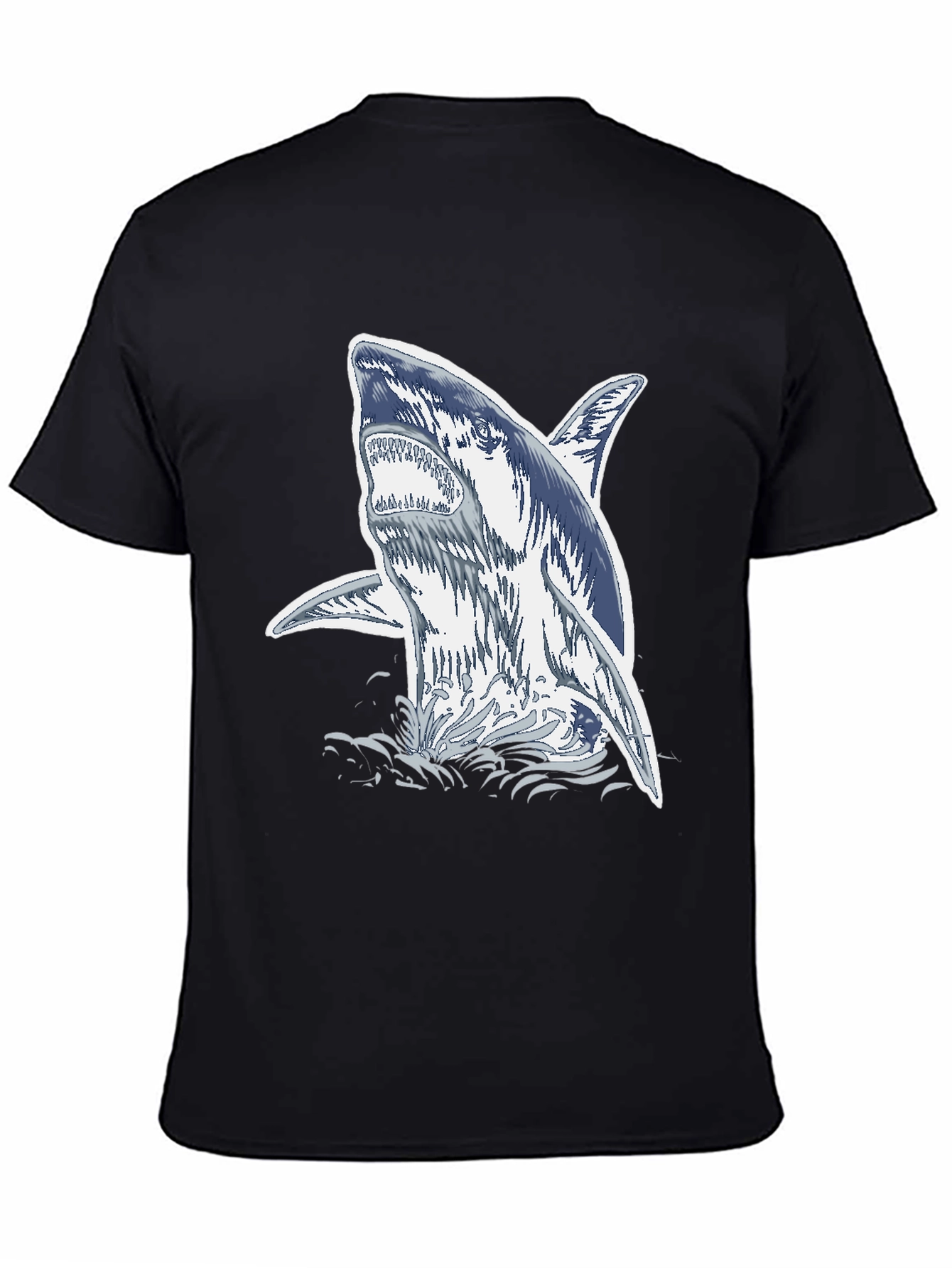 Shark Graphic Black T-Shirt