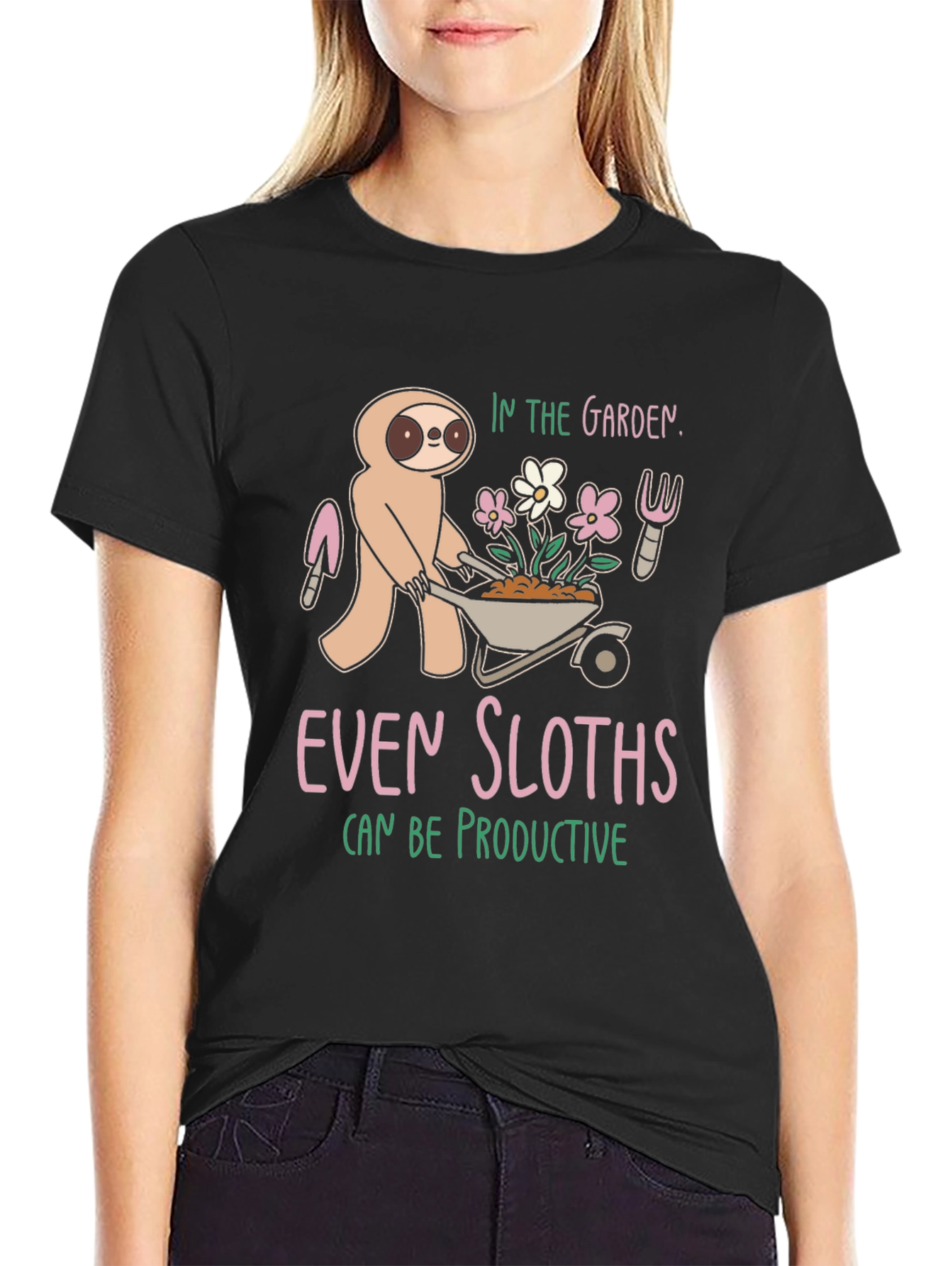 Sloth Gardener T-Shirt: Even Sloths Can Be Productive!