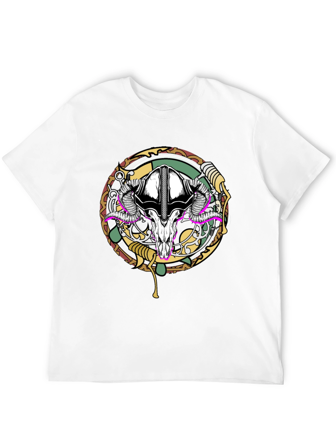 Skull Graphic Print Black T-Shirt