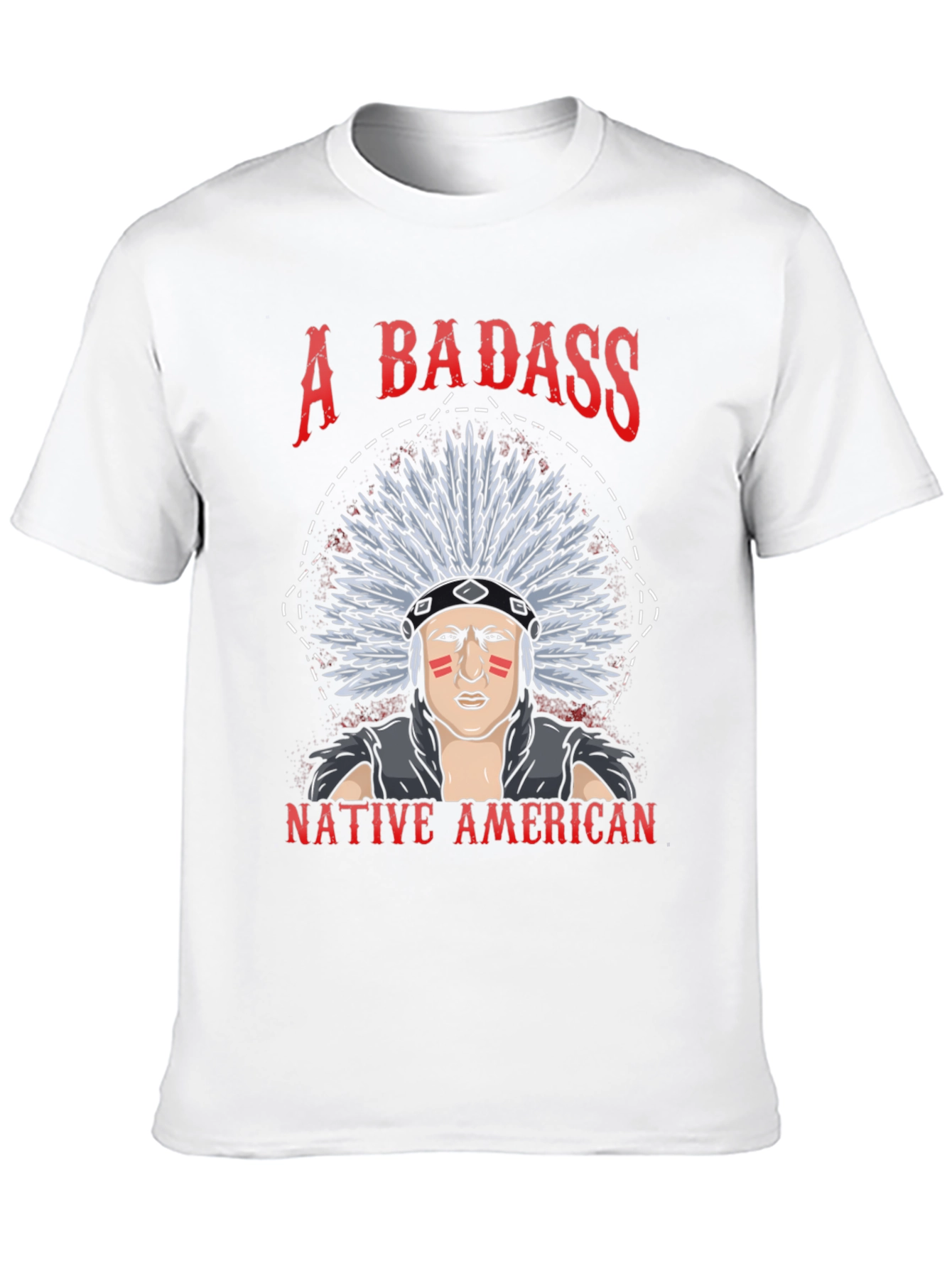 Badass Native American Graphic T-Shirt