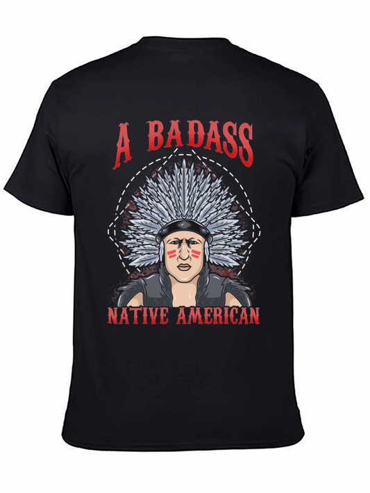 Badass Native American Graphic T-Shirt