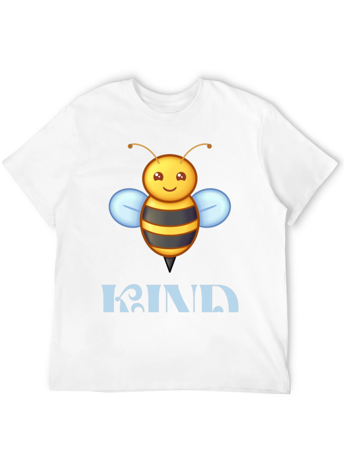 Be Kind Bee Graphic Tee - Black Cotton T-Shirt