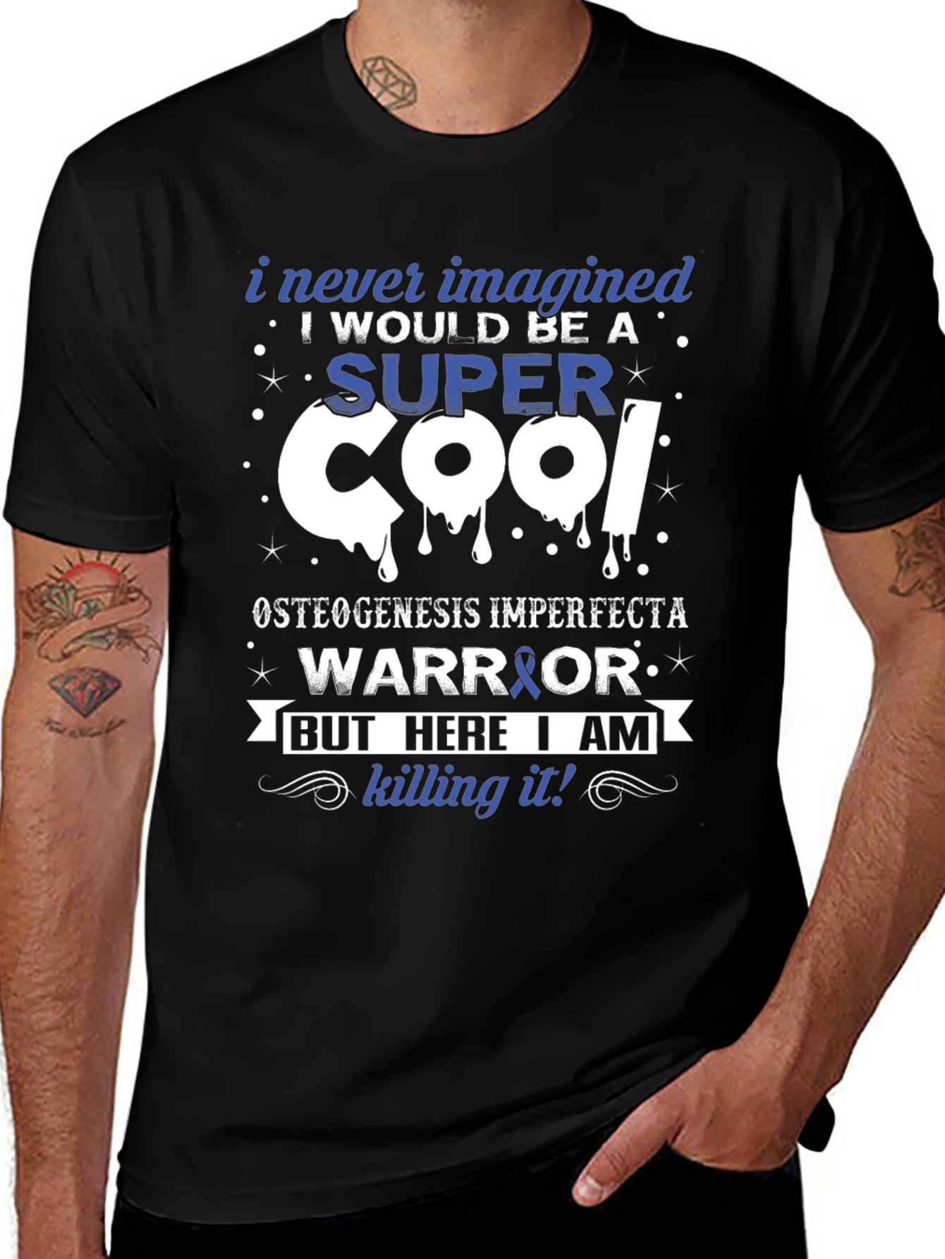 Super Cool Warrior Osteogenesis Imperfecta T-Shirt