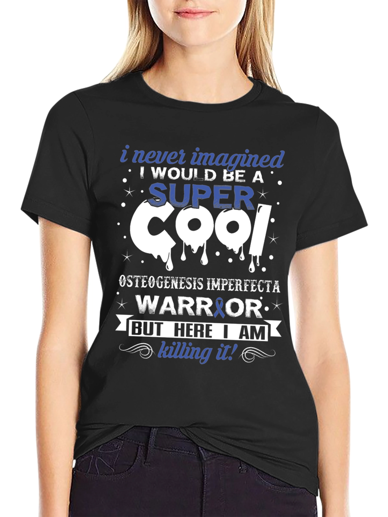 Super Cool Warrior Osteogenesis Imperfecta T-Shirt
