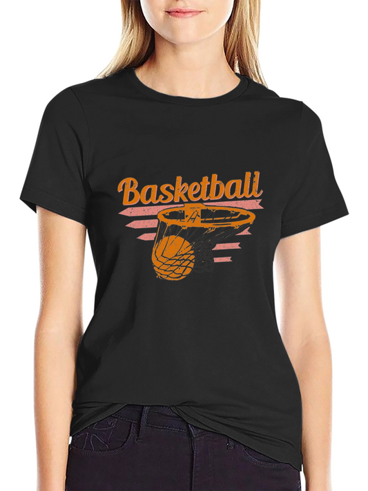 Basketball Graphic T-Shirt - Retro Style