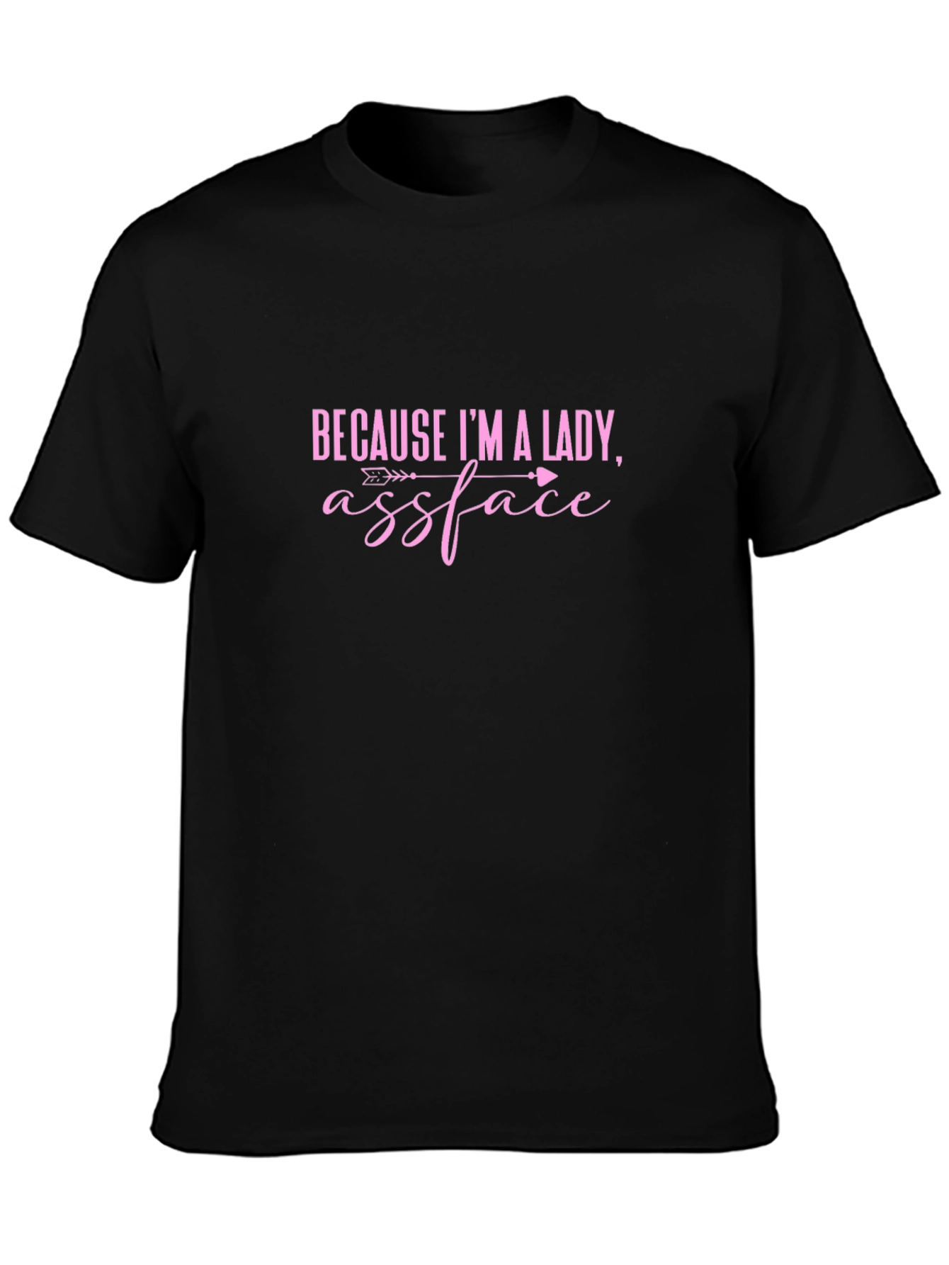 Because Im A Lady Assface Funny Sarcastic T-Shirt