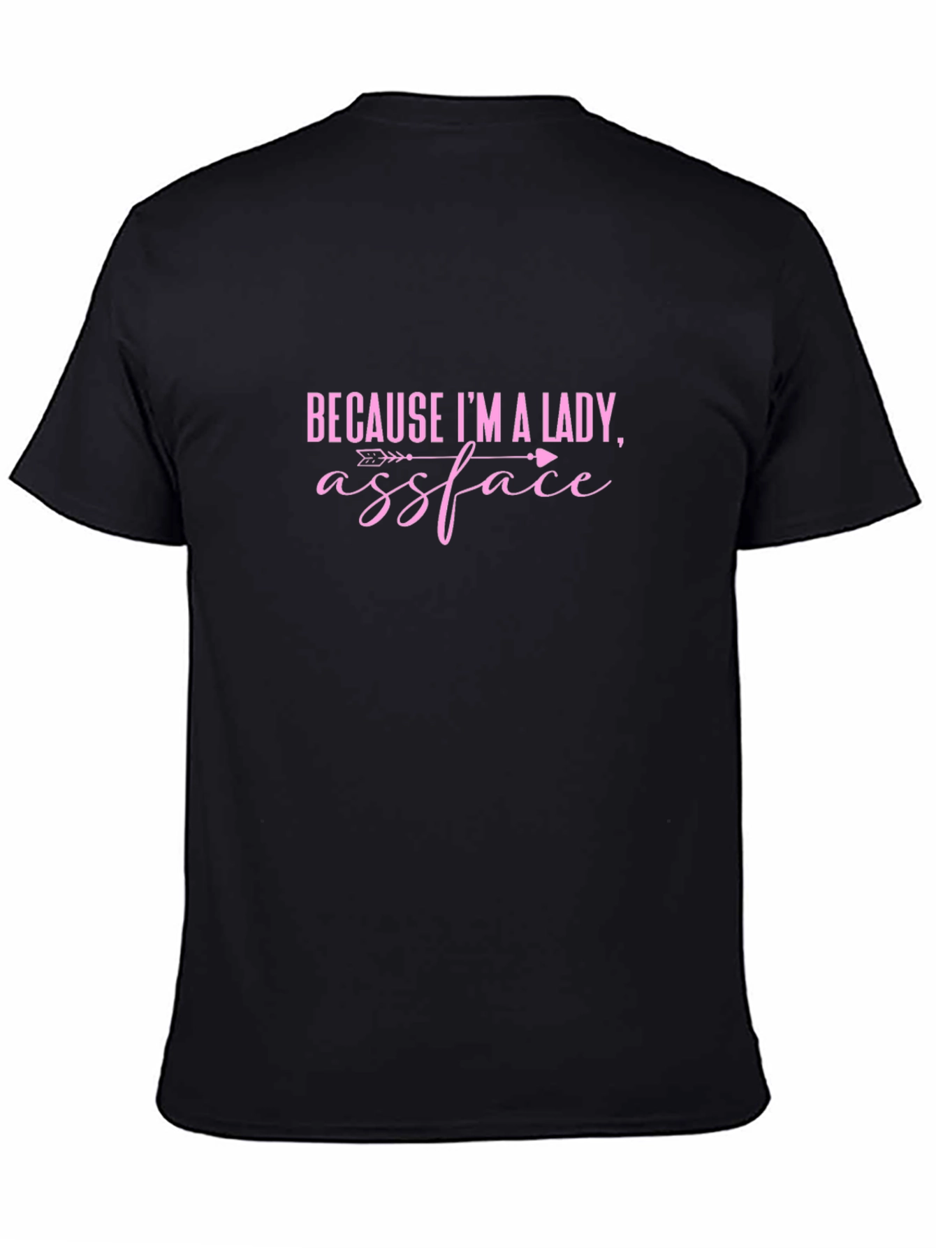 Because Im A Lady Assface Funny Sarcastic T-Shirt
