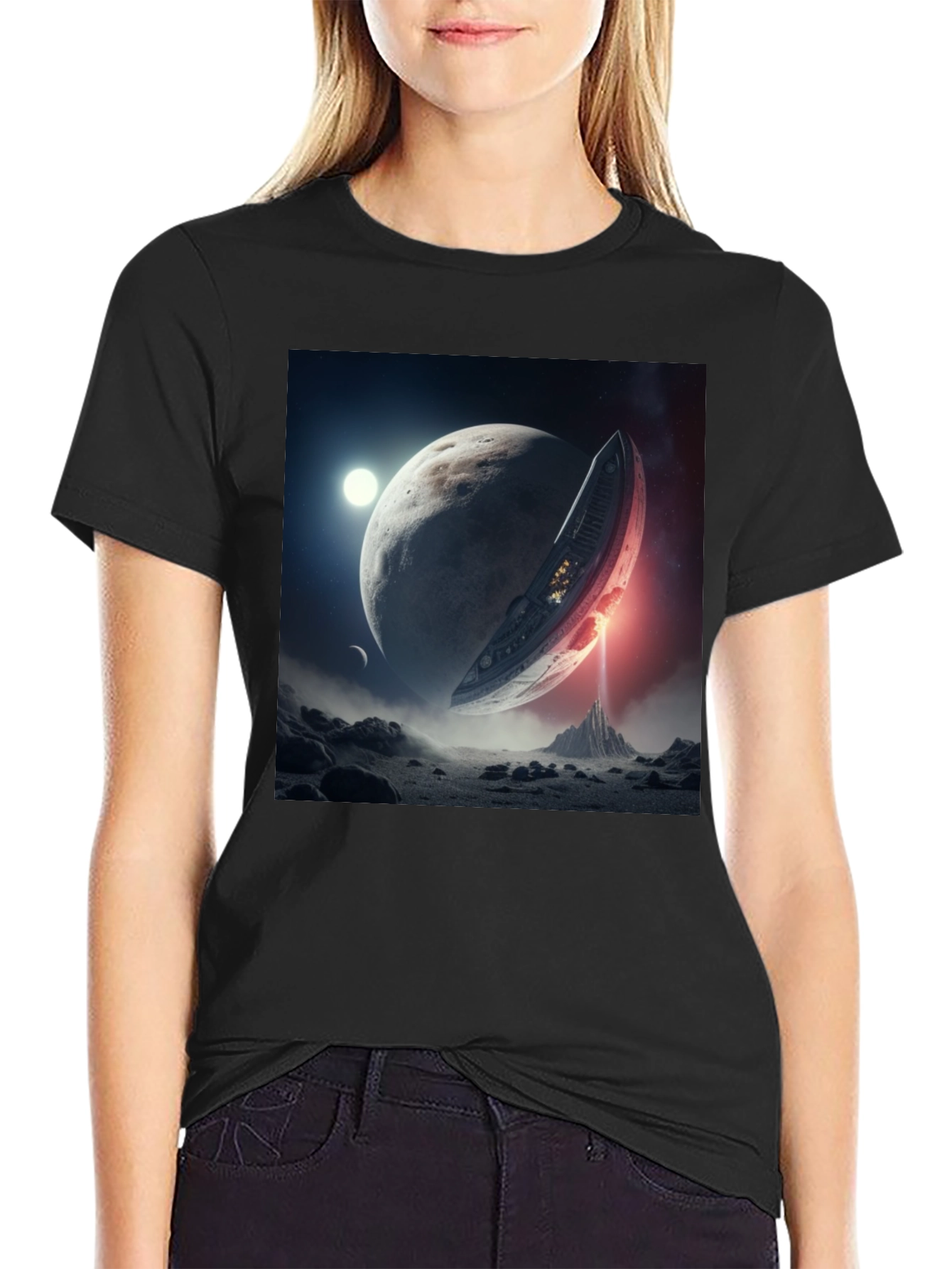 Sci-Fi Planet Landing T-Shirt