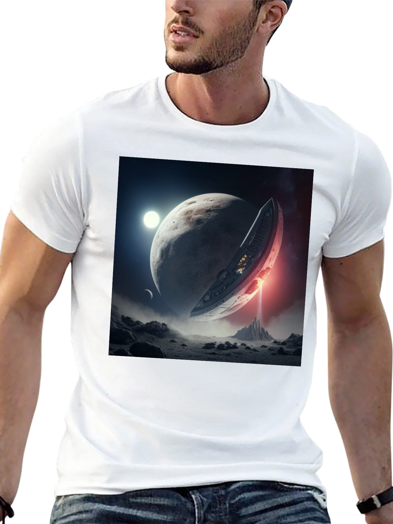 Sci-Fi Planet Landing T-Shirt