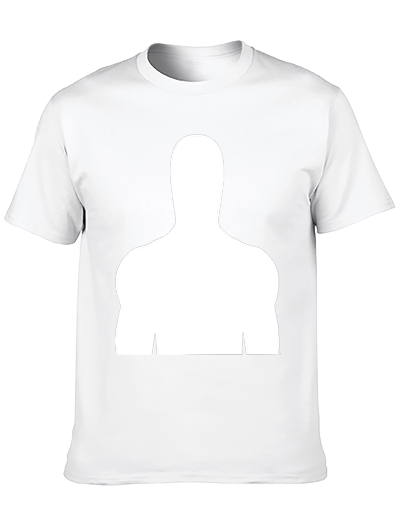 Silhouette Graphic Tee - Black Cotton Blend Shirt