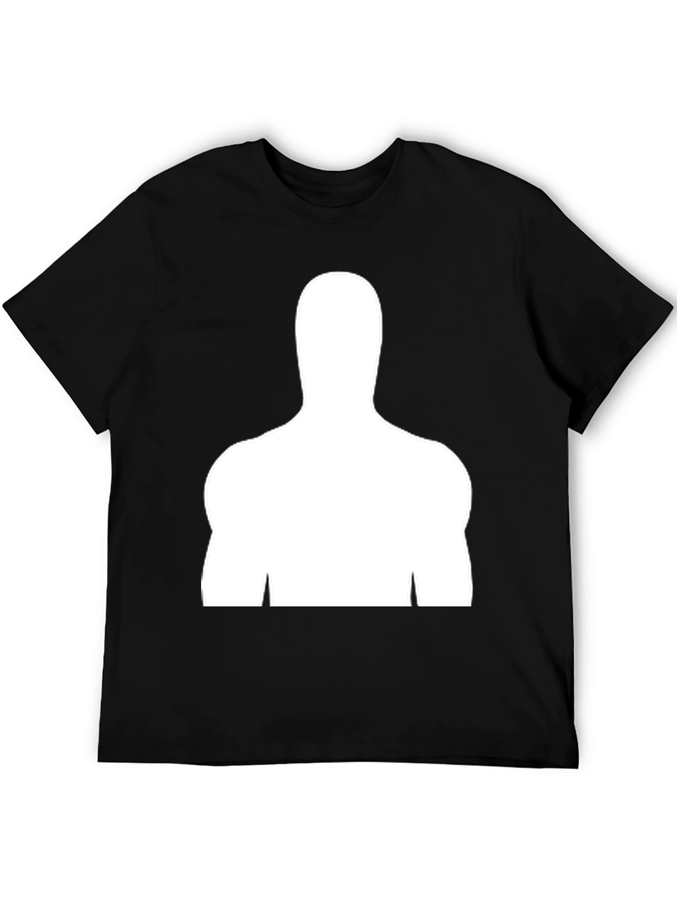 Silhouette Graphic Tee - Black Cotton Blend Shirt