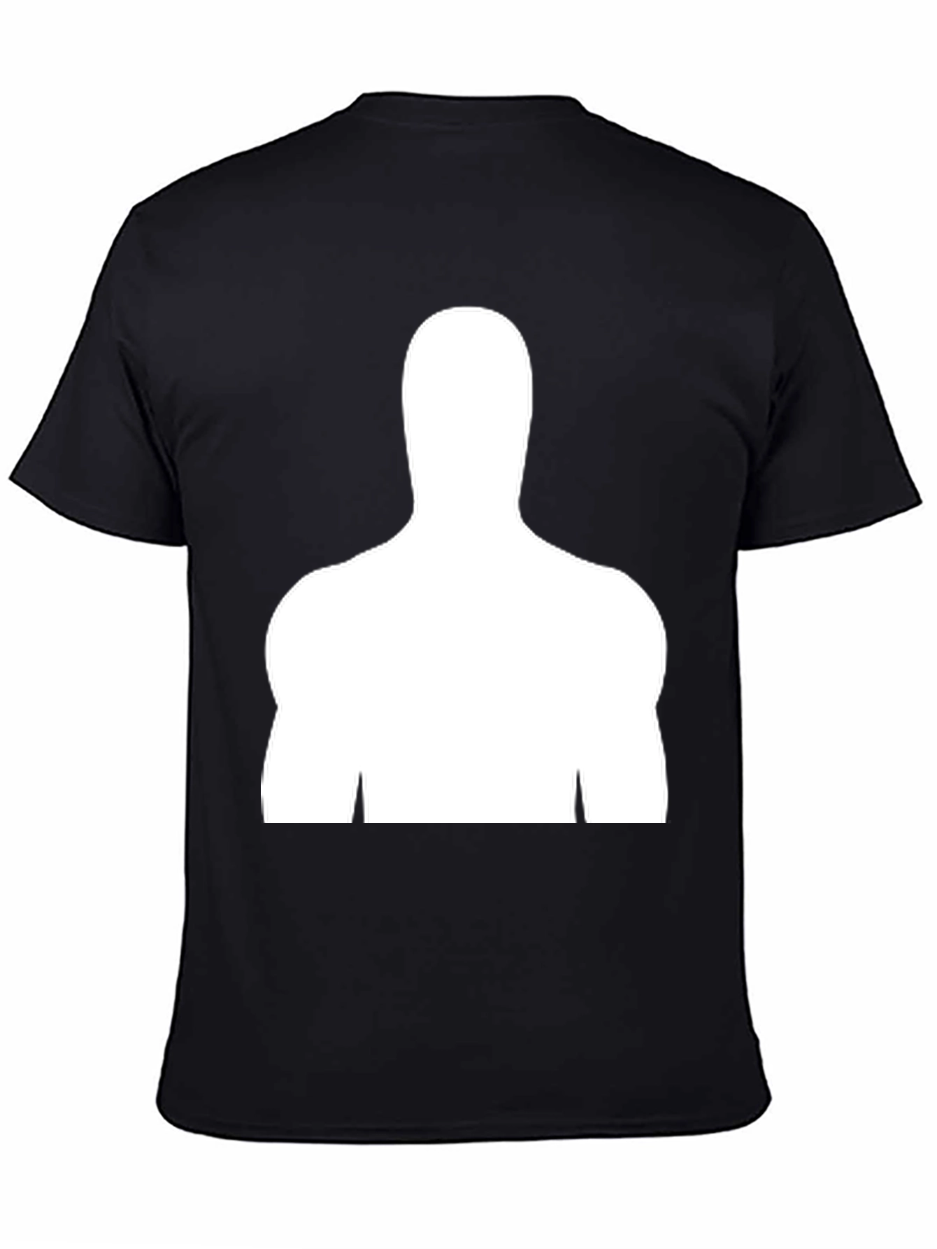 Silhouette Graphic Tee - Black Cotton Blend Shirt